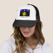 Casquette Drapeau de ondulation de la Guadeloupe avec le nom (En situation)