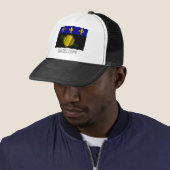 Casquette Drapeau de ondulation de la Guadeloupe avec le nom (En situation)