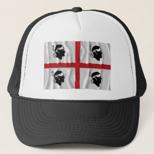 Casquette Drapeau de ondulation de Sardegna