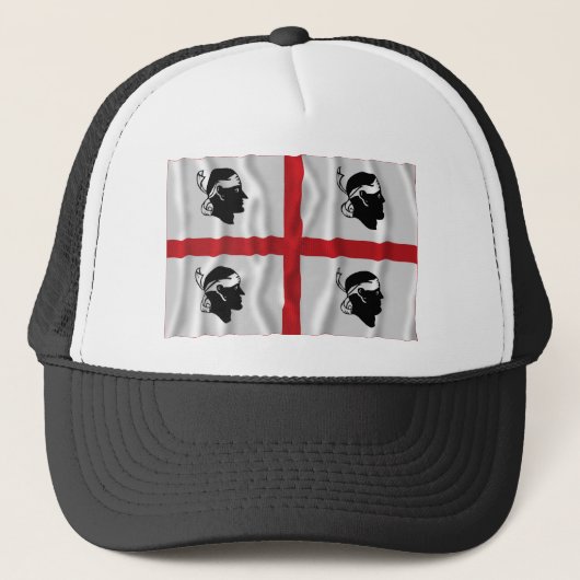 Casquette Drapeau de ondulation de Sardegna (Devant)