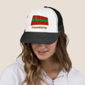 Casquette Drapeau de ondulation du Transnistrie avec le nom (En situation)