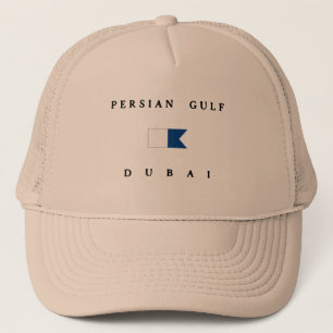 Casquette Drapeau de piqué de Dubaï de golfe Persique alph