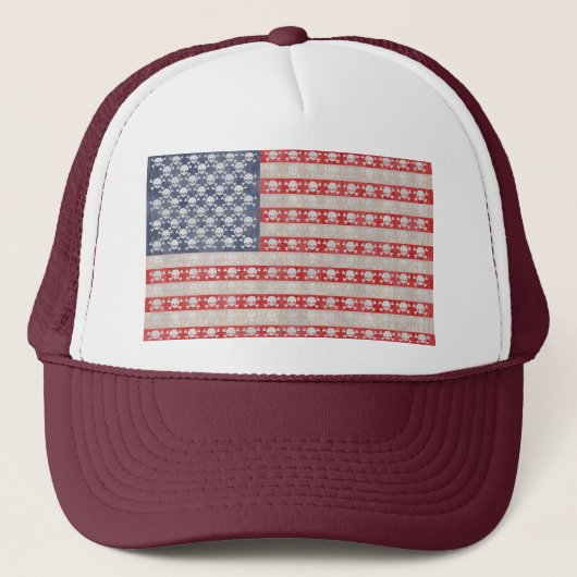 Casquette Drapeau de pirate américain (Devant)