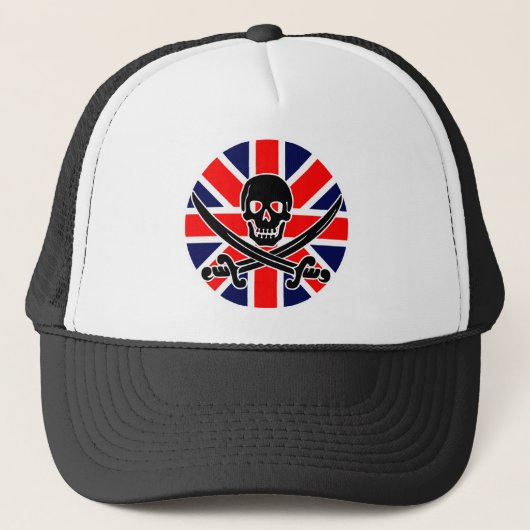Casquette Drapeau de pirate britannique. (Devant)