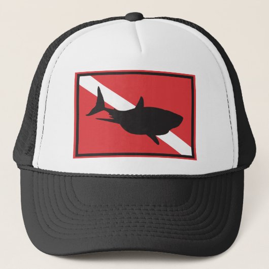 Casquette Drapeau de plongée de requin (Devant)