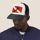 Casquette Drapeau de plongeur de sirène (En situation)