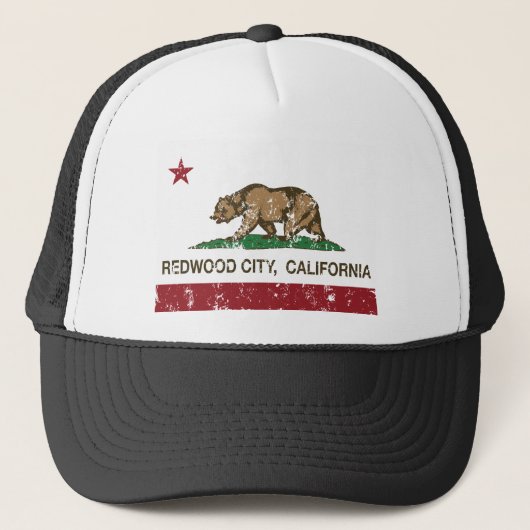 Casquette drapeau de Redwood City la Californie (Devant)
