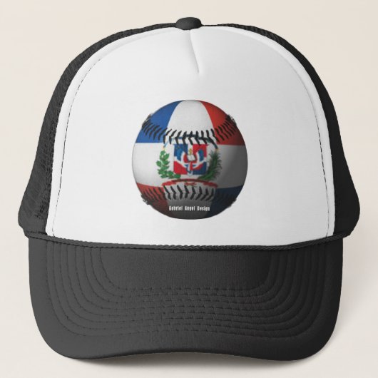 Casquette Drapeau de République Dominicaine Baseball couvert (Devant)