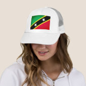 Casquette Drapeau de Saint-Kitts-et-Nevis (En situation)
