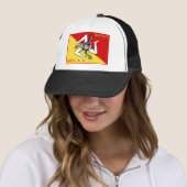 Casquette Drapeau de Sicile (En situation)
