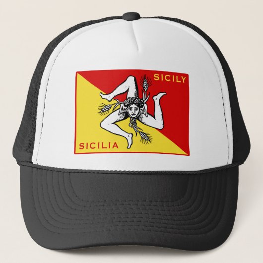 Casquette Drapeau de Sicile (Devant)