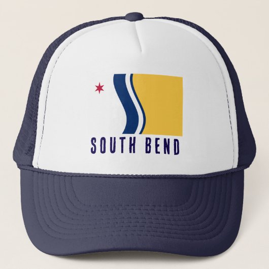 Casquette Drapeau de South Bend, Indiana (Devant)