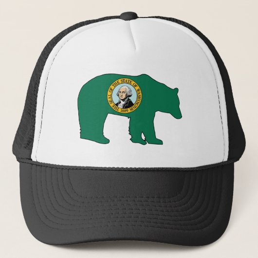 Casquette Drapeau de Washington ours (Devant)