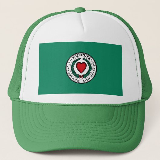 Casquette Drapeau de Worcester, Massachusetts  (Devant)