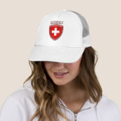 Casquette Drapeau d'emblème de bouclier de logo de Suisse de (En situation)