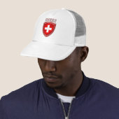 Casquette Drapeau d'emblème de bouclier de logo de Suisse de (En situation)