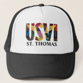 Casquette Drapeau des îles Vierges américaines St Thomas USV (Devant)