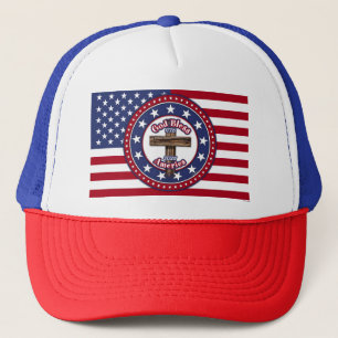 Casquette Drapeau Dieu Bénisse l'Amérique Croix Rugueuse 177