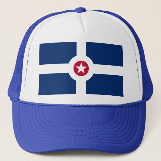 Casquette Drapeau d'Indianapolis, Indiana Trucker Hat (Devant)
