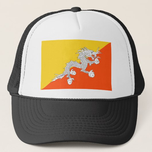 Casquette Drapeau du Bhoutan (Devant)