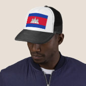 Casquette Drapeau du Cambodge (En situation)