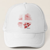 Casquette Drapeau du Danemark (Devant)