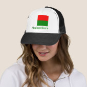 Casquette Drapeau du Madagascar avec le nom dans malgache (En situation)