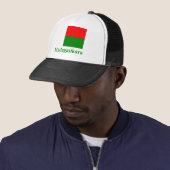 Casquette Drapeau du Madagascar avec le nom dans malgache (En situation)
