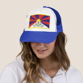 Casquette Drapeau du Thibet (En situation)