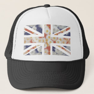 Casquette Drapeau d'Union Jack les Anglais (R-U) de fleur de
