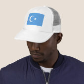 Casquette Drapeau est de Turkestan Uyghur (En situation)