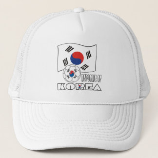 Casquette Drapeau et ballon de football sud-coréen