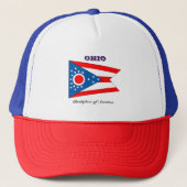 Casquette Drapeau et slogan de l'État de l'Ohio (Devant)