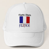 Casquette Drapeau français et français Chapeau de camion per (Devant)