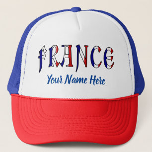 Casquette Drapeau français personnalisé avec les couleurs du