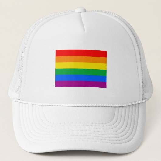 CASQUETTE DRAPEAU GAY PRIDE OFFICIEL (Devant)