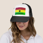 Casquette Drapeau Ghana (Afrique de l'Ouest) (En situation)