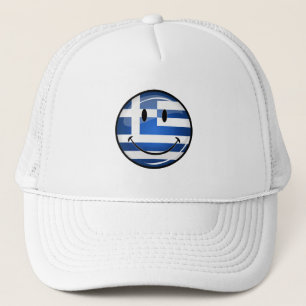 Casquette Drapeau grec souriant