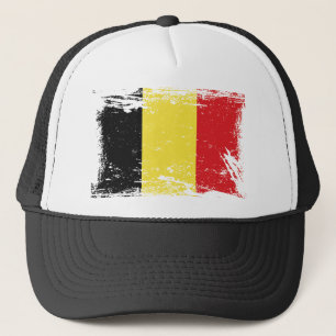 Casquette Drapeau grunge de la Belgique