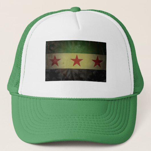 Casquette Drapeau Grungy Syrie (Devant)