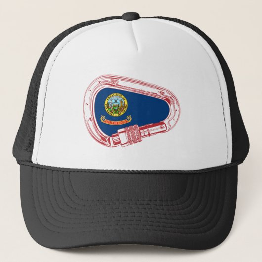 Casquette Drapeau Idaho Escalade carabiner (Devant)