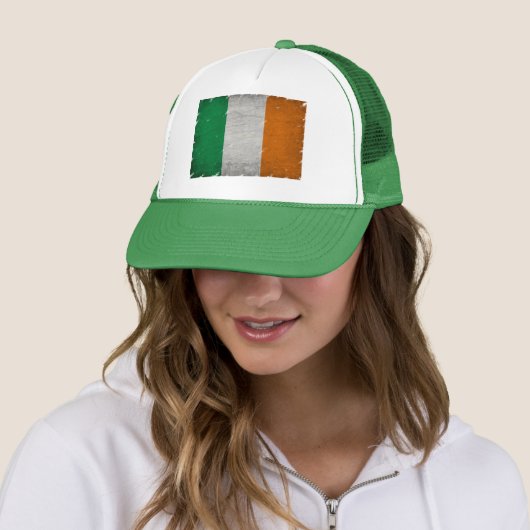 Casquette drapeau irlandais (En situation)