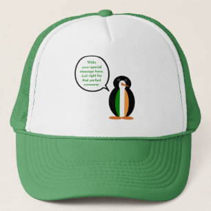 Casquette Drapeau Irlandais Ms. Penguin qui parle