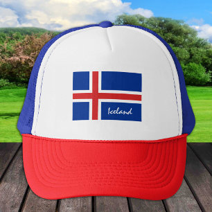 Casquette Drapeau islandais & fans de vacances/sports island
