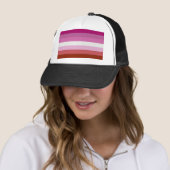 Casquette Drapeau lesbien (En situation)