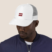 Casquette Drapeau letton moderne Pays Souvenir (En situation)