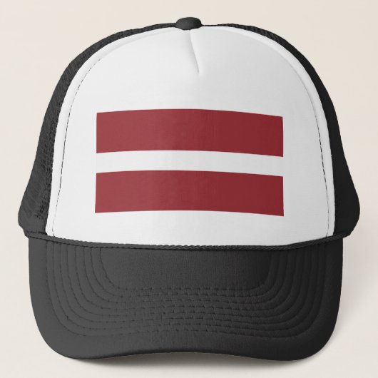 Casquette Drapeau Lettonie (Devant)