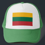 Casquette Drapeau Lituanie<br><div class="desc">Drapeau patriotique de Lituanie.</div>