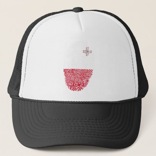 Casquette Drapeau Malte Empreinte du drapeau Pays Fierté Ide (Devant)