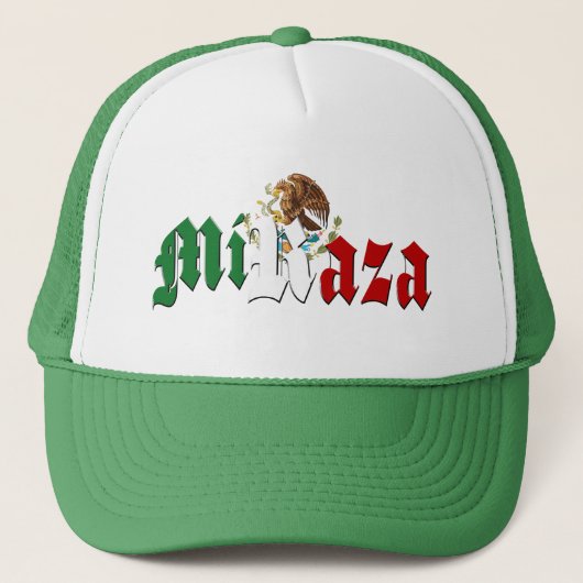 Casquette Drapeau mexicain MI RAZA (Devant)